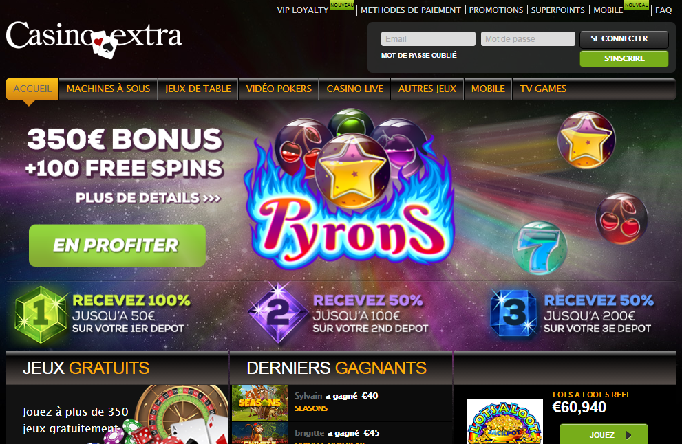 page jeux bonus casino extra