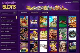 page jeux majestic slots